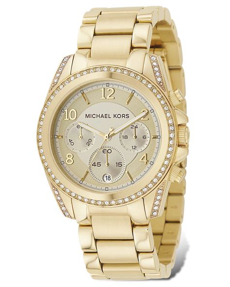 michael kors octagon watch gold|Michael Kors men's gold watch.